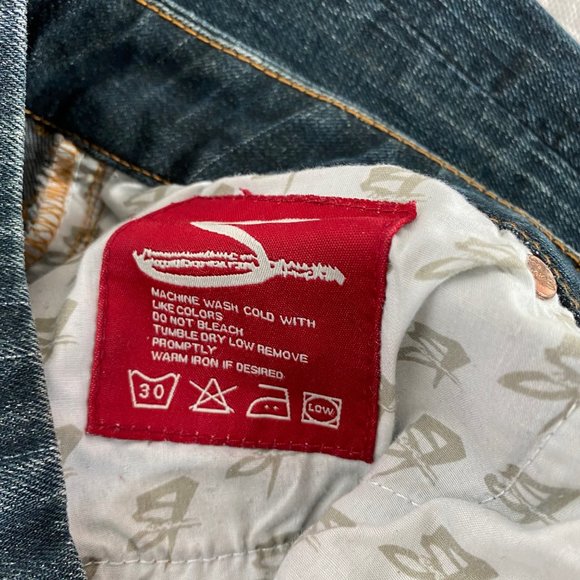 7 Seven  Women's Regular Boot cut Jeans Dark Blue Wash 31 - Picture 11 of 13